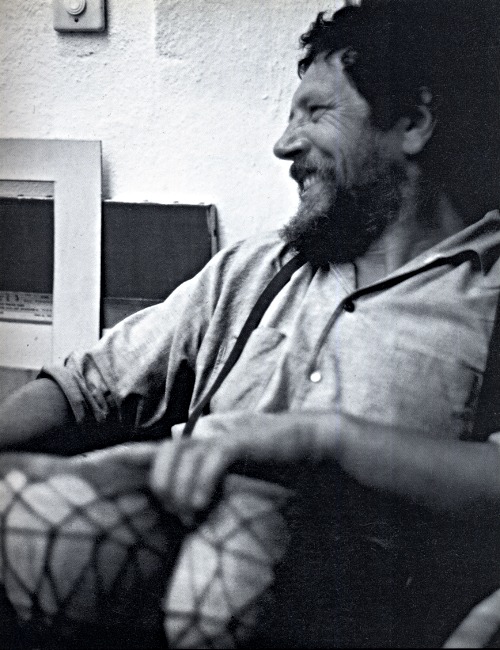 Fritz Hagl in seinem Atelier