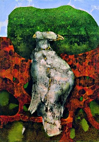 N.T. 1987, Tempera on canvas / pressboard, cm: 44 x 31