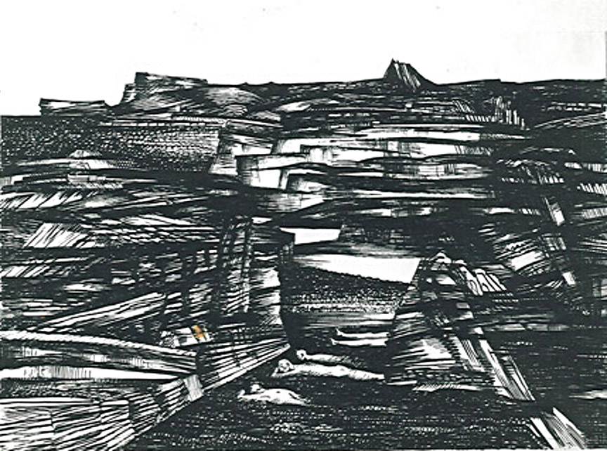 S.T. 1964, Plume et encre, cm: 40 x 30