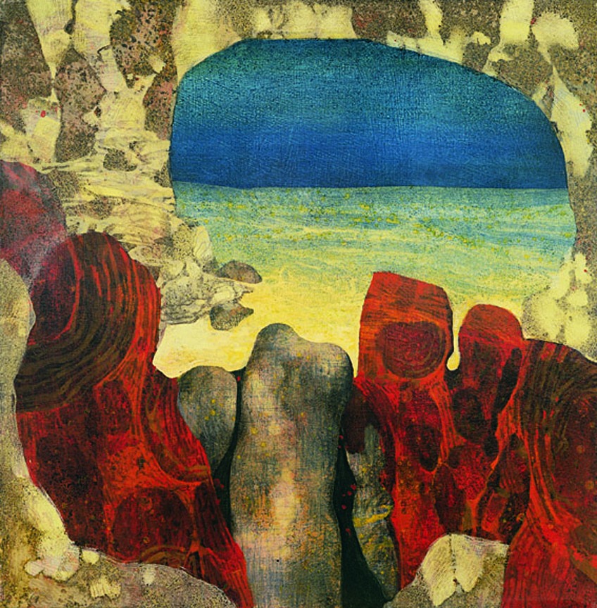 S.T. 1985, Tempera su tela / cartone pressato, cm: 43,5 x 43