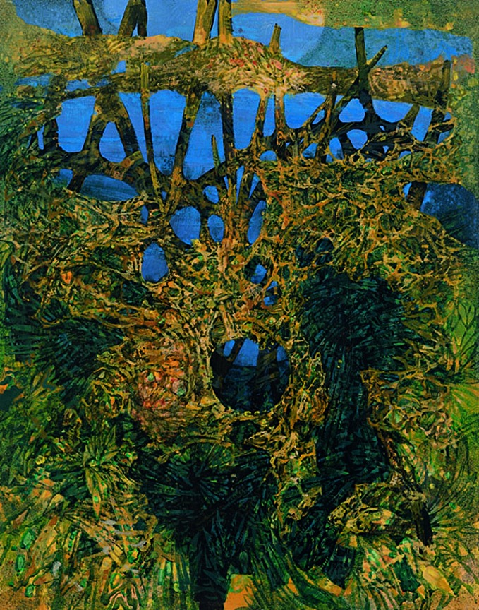 S.T. 1986, Tempera su tela / cartone pressato, cm: 35 x 44