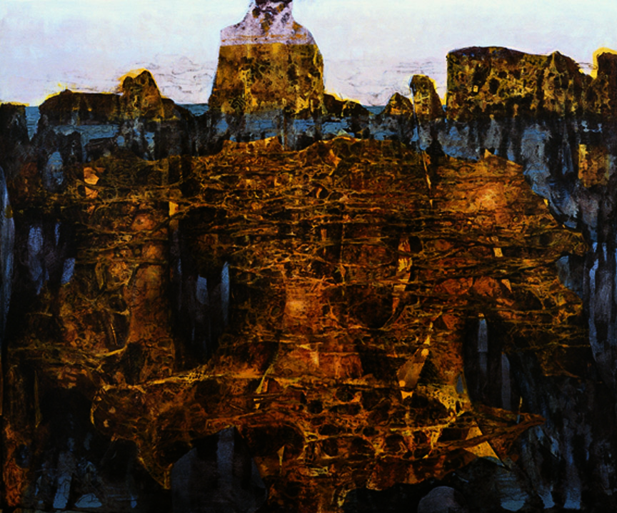 O.T. 1989, Tempera auf Leinwand / Preßspan, cm: 58,5 x 82,5