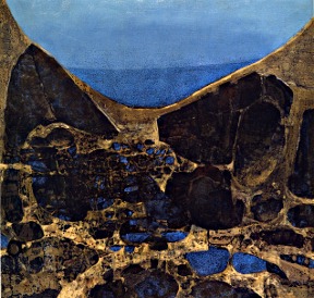 O.T. 1992, Tempera auf Leinwand / Preßspan, cm: 60,5 x 52,5