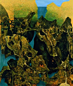 O.T. 1992, Tempera auf Leinwand / Preßspan, cm: 60 x 70